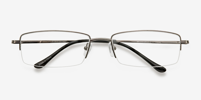 Minneapolis Gunmetal Metal Eyeglasses EyeBuyDirect