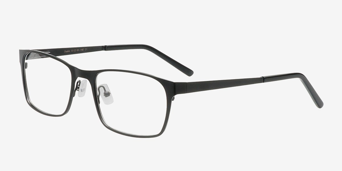 Dublin Black Metal Eyeglasses EyeBuyDirect