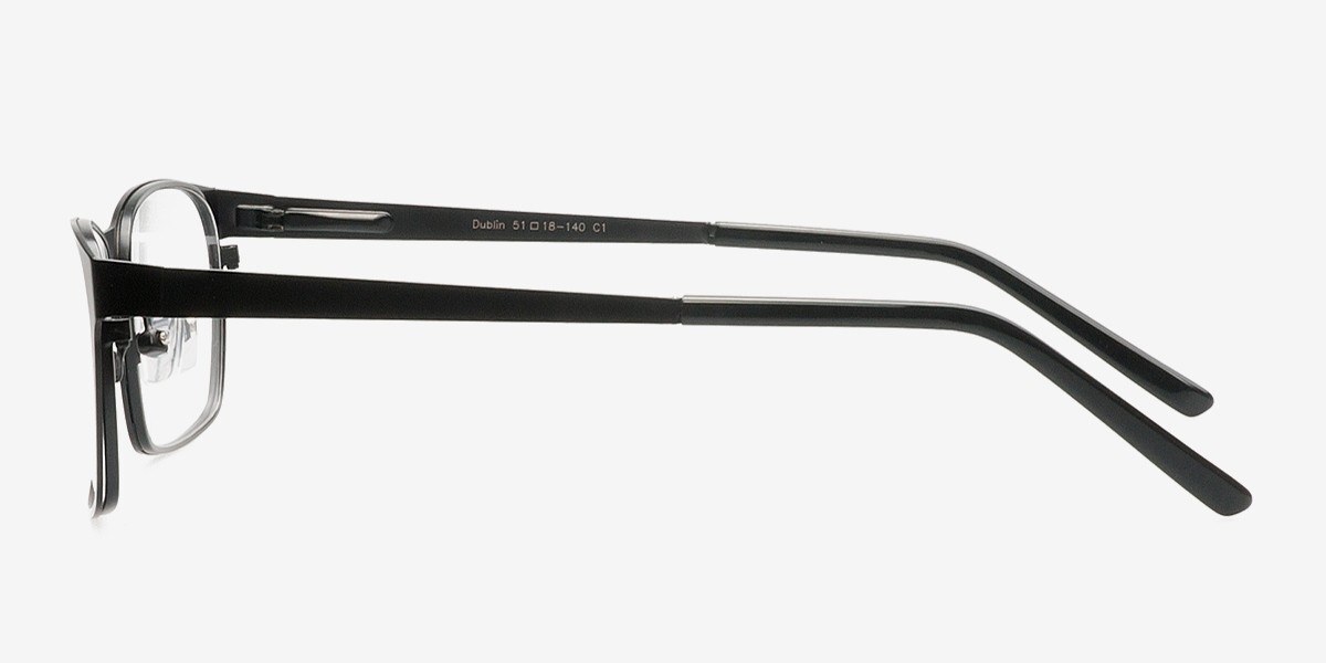 Dublin Black Metal Eyeglasses EyeBuyDirect