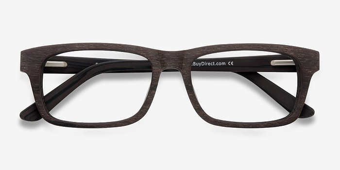 Emory Coffee Wood Texture Eyeglasses Eyebuydirect