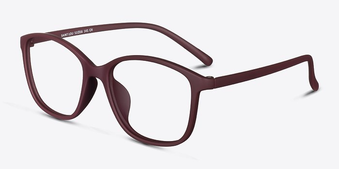 Saint Lou | Burgundy | Women Plastic Eyeglasses | EyeBuyDirect