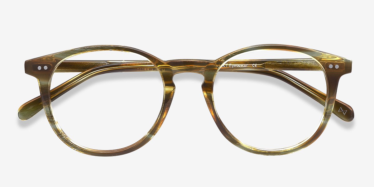 Prism Striped Caramel Acetate Eyeglasses EyeBuyDirect