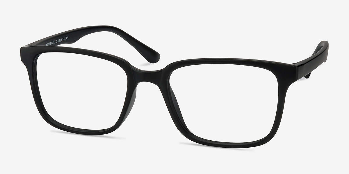 November Matte Black Plastic Eyeglasses Eyebuydirect 9551