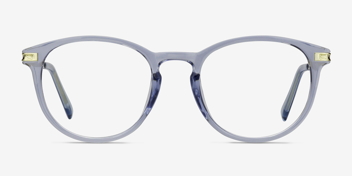 Daphne Clear Blue Women Plastic Eyeglasses EyeBuyDirect