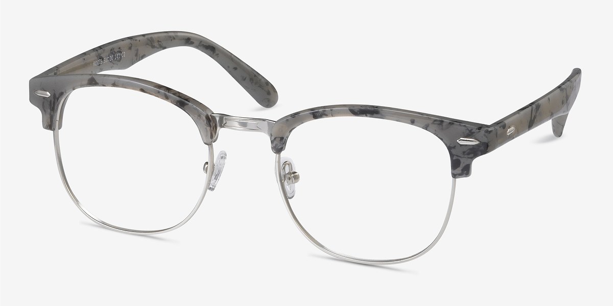 Roots Speckled Gray Women Metal Eyeglasses Eyebuydirect 