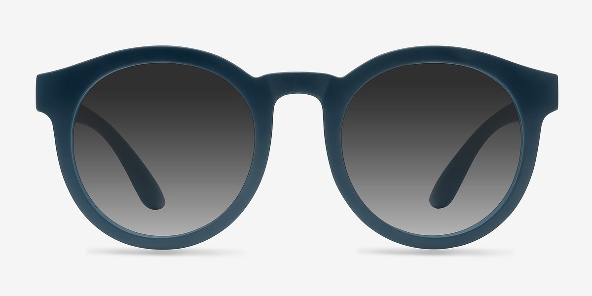 Oasis | Matte Blue Plastic Sunglasses | EyeBuyDirect