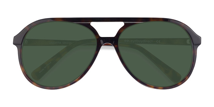 Jakarta | Tortoise Acetate Sunglasses | EyeBuyDirect
