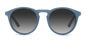 Blue Air -  Wood Texture Sunglasses