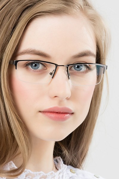 Bowler | Gunmetal Metal Eyeglasses | EyeBuyDirect