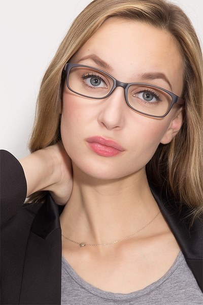 Beads | Matte Gray Plastic Eyeglasses | EyeBuyDirect