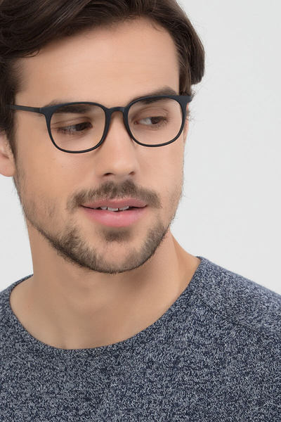 Cheer | Matte Black Plastic Eyeglasses | EyeBuyDirect