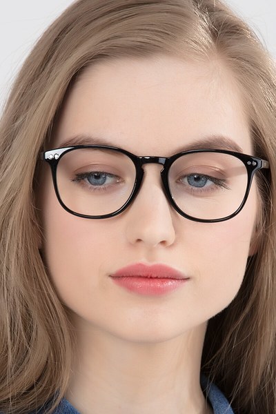 Record | Black Plastic Eyeglasses | EyeBuyDirect