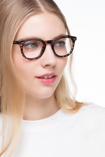 Solar | Black Floral | Women Plastic Eyeglasses | EyeBuyDirect