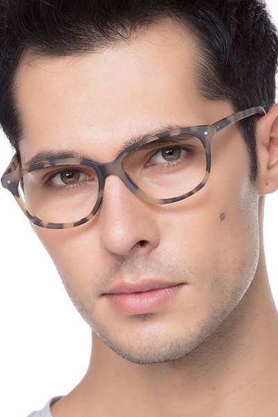 Escape | Matte Tortoise Acetate Eyeglasses | EyeBuyDirect