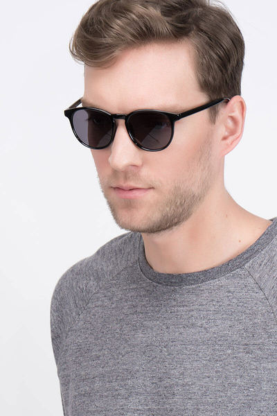 Deja vu | Black Plastic Sunglasses | EyeBuyDirect