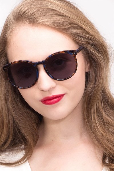 Vapor | Blue Floral | Women Acetate Sunglasses | EyeBuyDirect